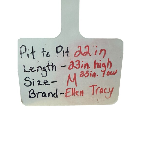 Ellen Tracy Sleeveless Top Size M NWT Geranium Color - Picture 8 of 9